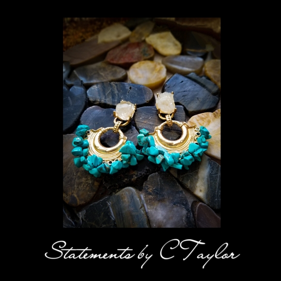 Boho Chic Statement Earrings - Picture 1 of 1